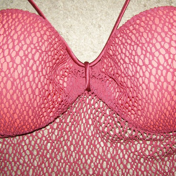 RARE nwot 36C Med Victoria's Secret fishnet Teddy - Picture 8 of 16